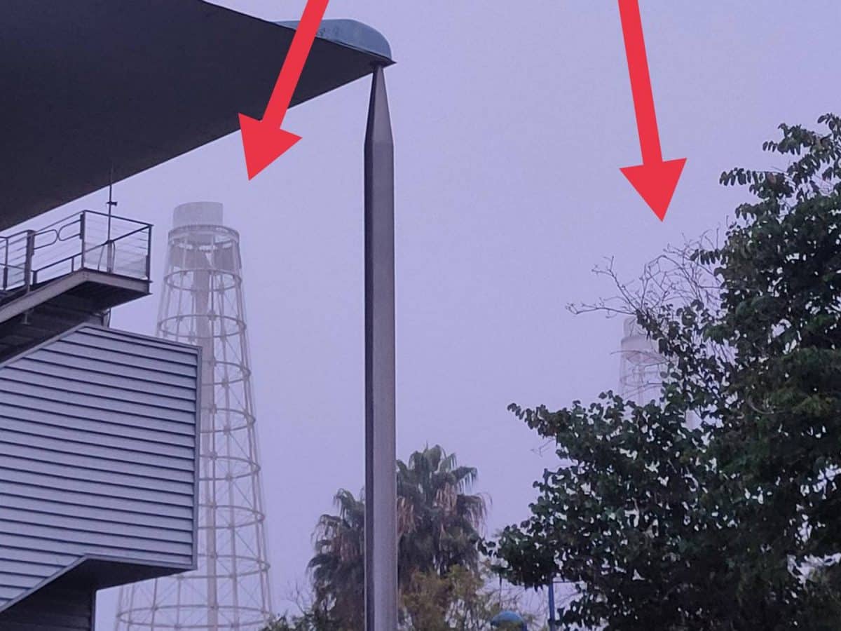 Estragos de la borrasca Bernard en La Cartuja / Manuel Fernández (@manuferSVQ)