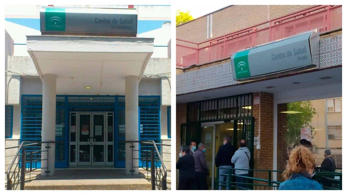 El centro de salud de La Candelaria junto al de Amate
