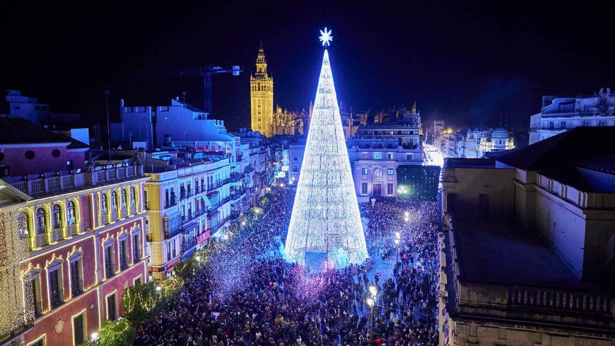Luces de Navidad en la Plaza de San Francisco