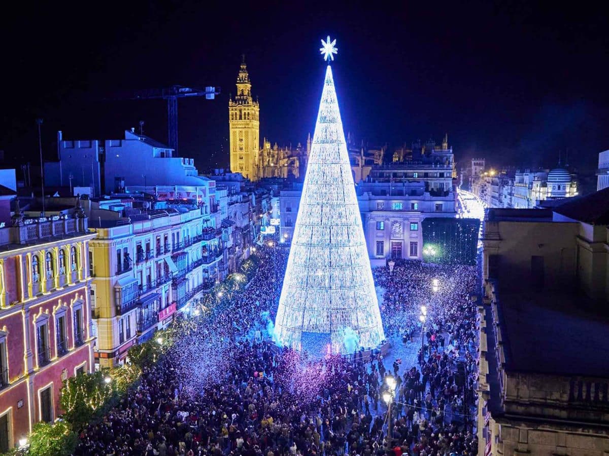 Luces de Navidad en la Plaza de San Francisco