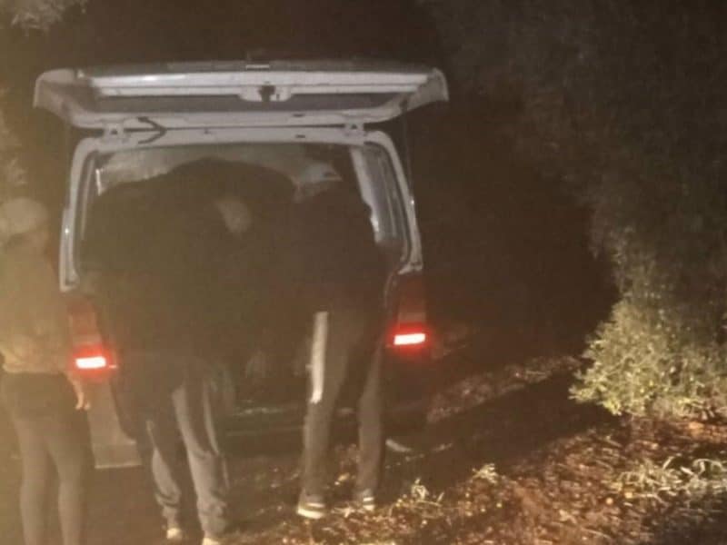 Agentes de la Guardia Civil en su intervención