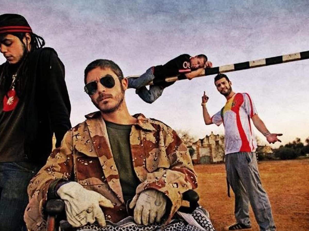 El Negro, El Kaki, El Zurdo y El Postilla en una imagen promocional de la serie