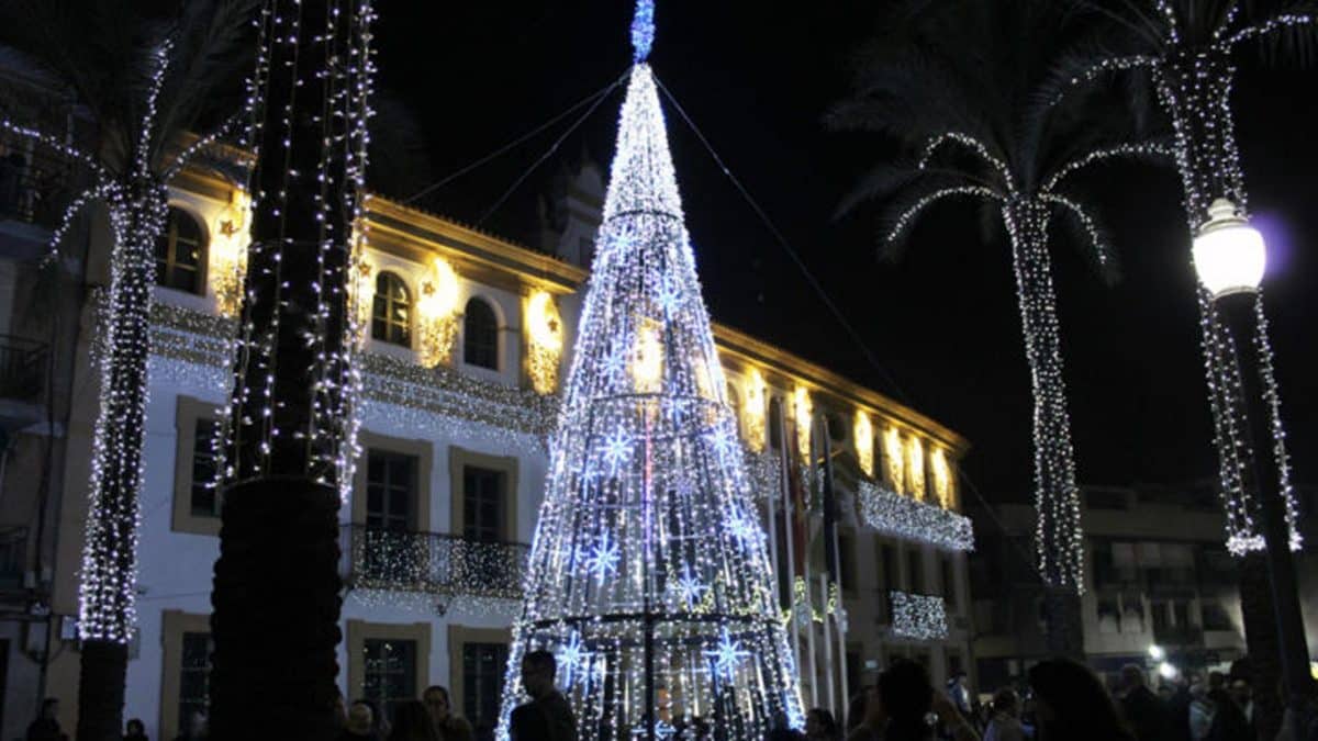 Imagen del alumbrado de Navidad de Dos Hermanas