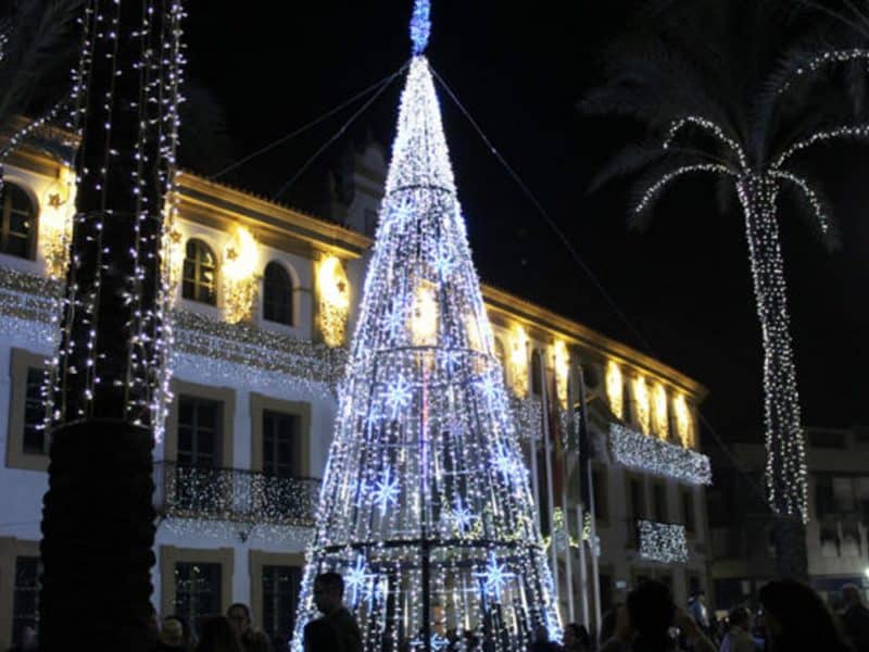 Imagen del alumbrado de Navidad de Dos Hermanas