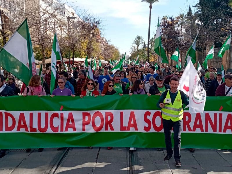 Manifestación por el 4D en Sevilla en 2023. SA
