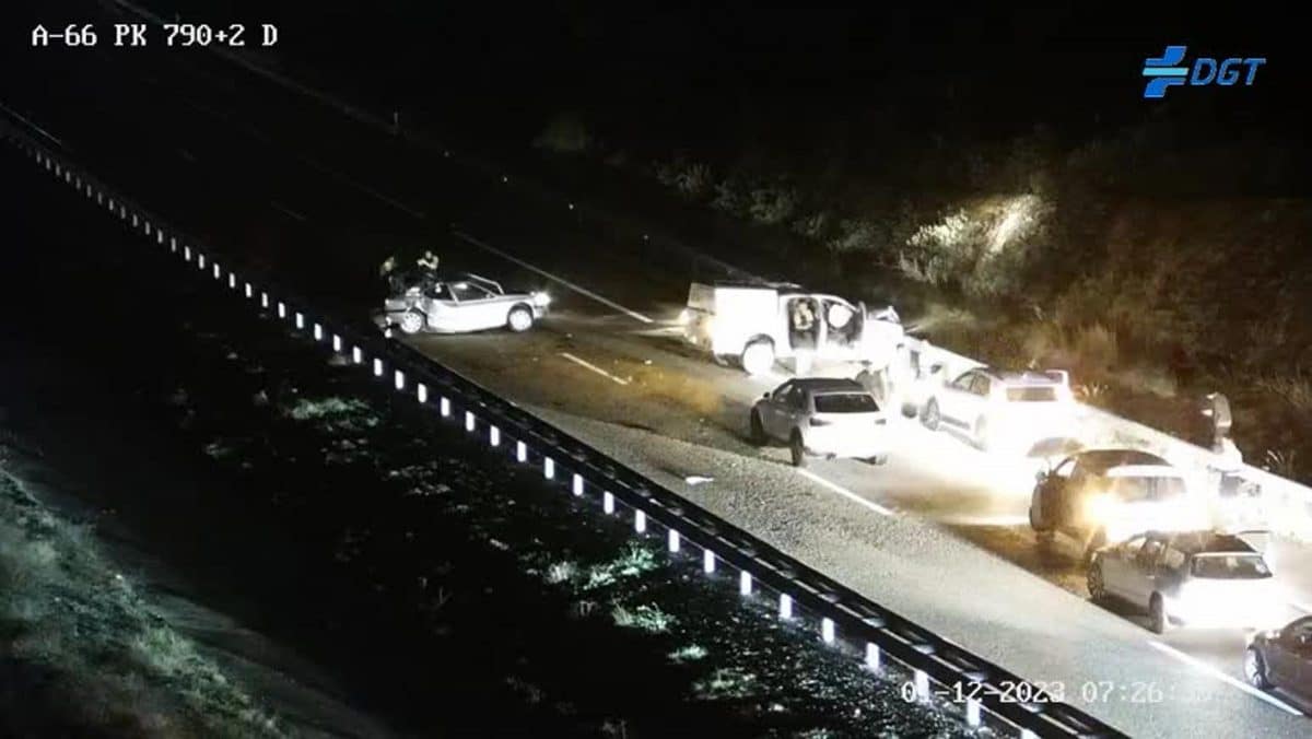 Imágenes del accidente captadas por una cámara de tráfico