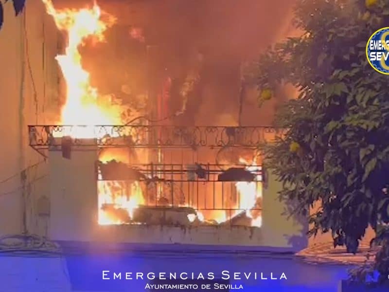 Imágenes tomadas en la vivienda afectada