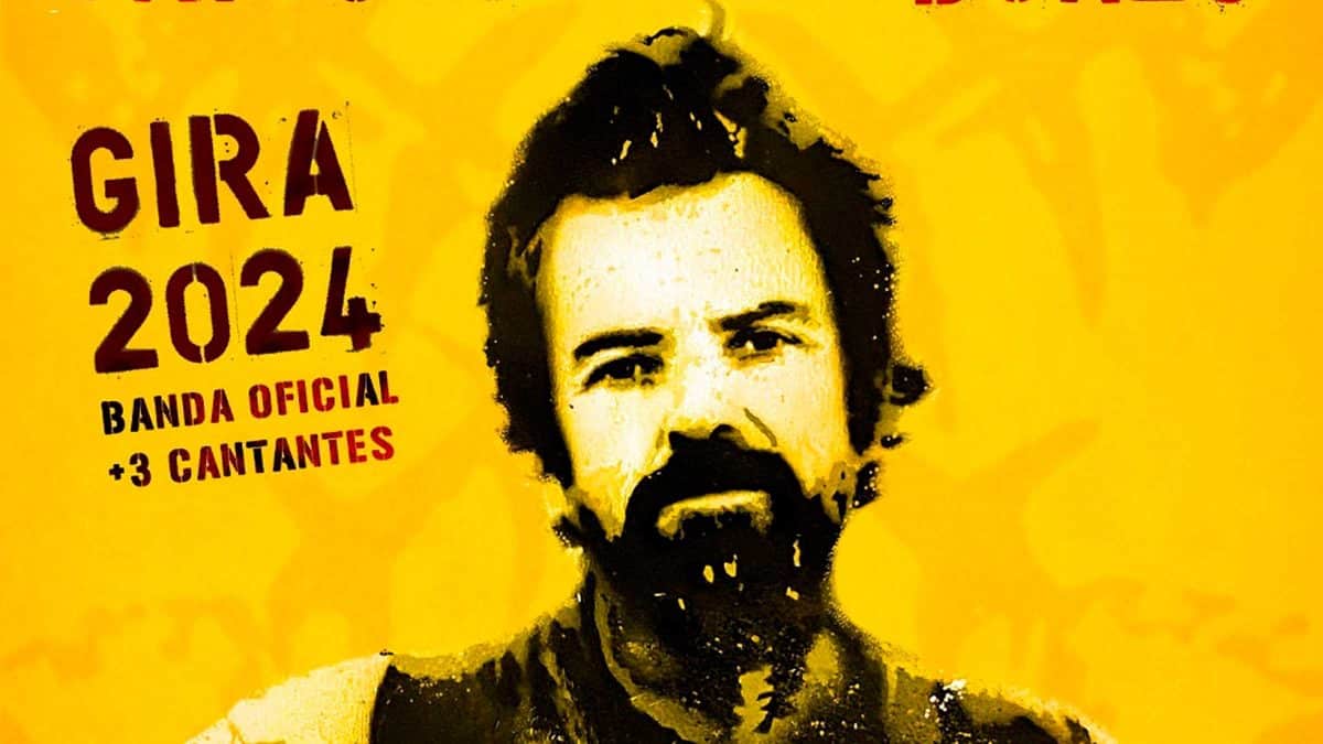 Ilustración de Pau Donés en el cartel de la gira