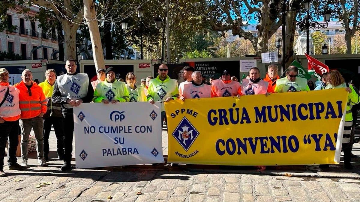 Un grupo de personas durante la manifestación