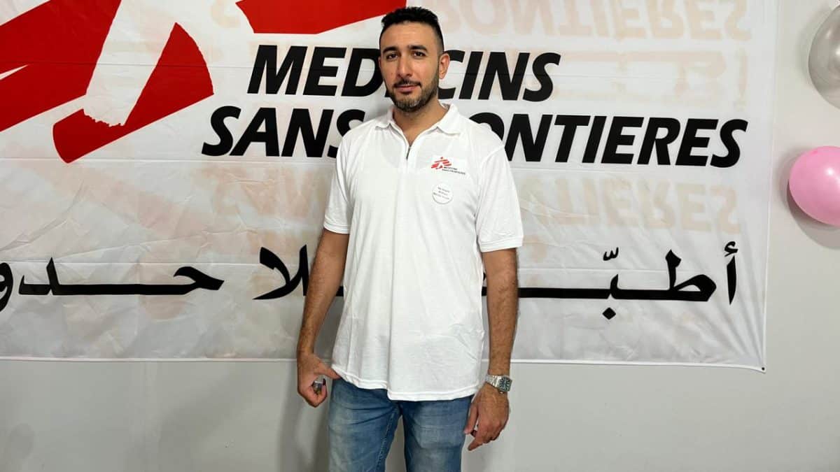 Hazem en su etapa en Médicos sin Fronteras