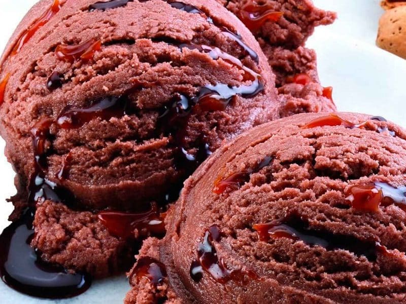 Helado de chocolate. Archivo