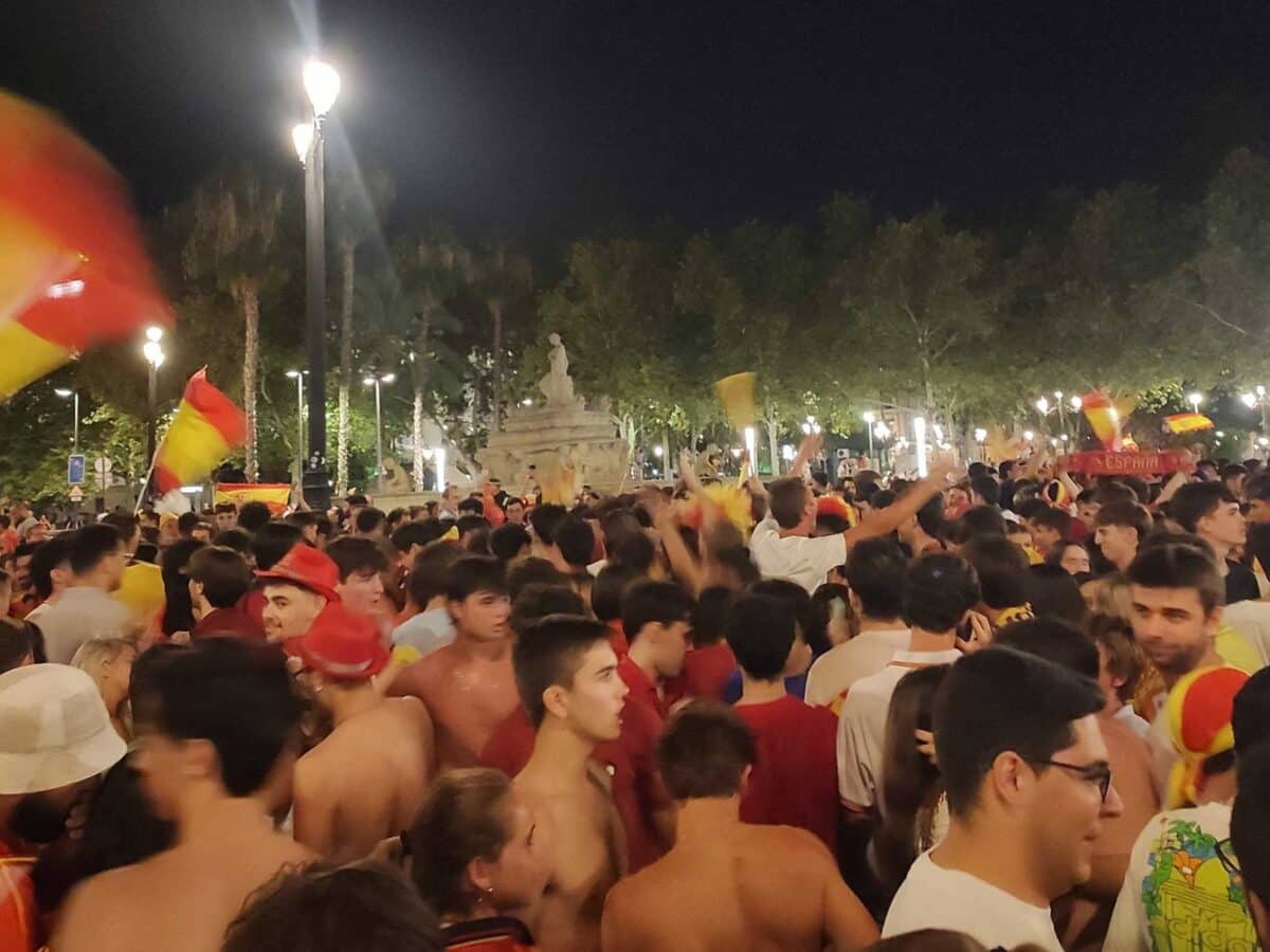 Celebración Eurocopa en Puerta Jerez - Rafa García