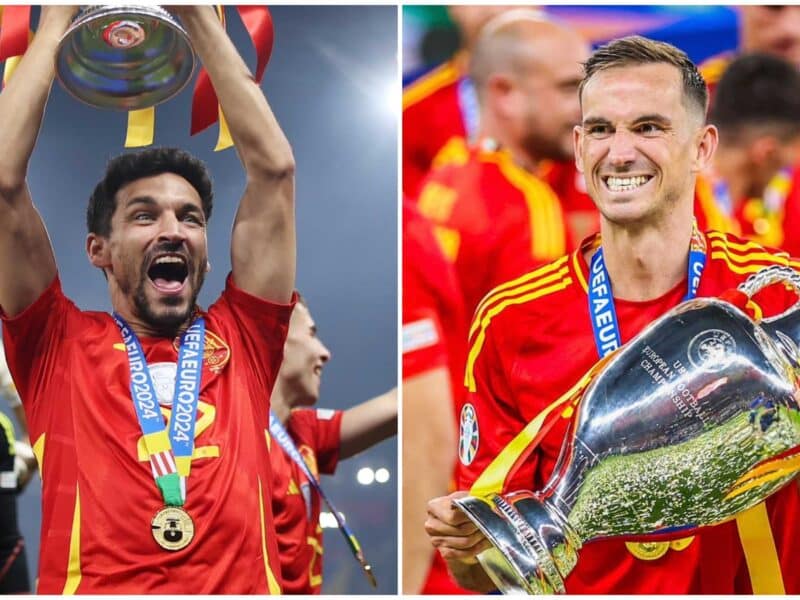 Los Campeones de Europa Jesús Navas y Fabián Ruiz