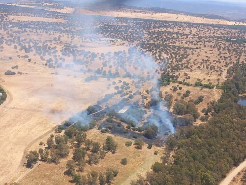 Imagen del incendio de Castilblanco - INFOCA