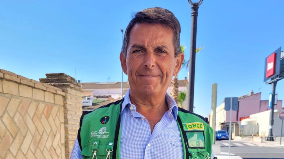 Rafael Gómez, vendedor de la ONCE que ha dado el premio - ONCE