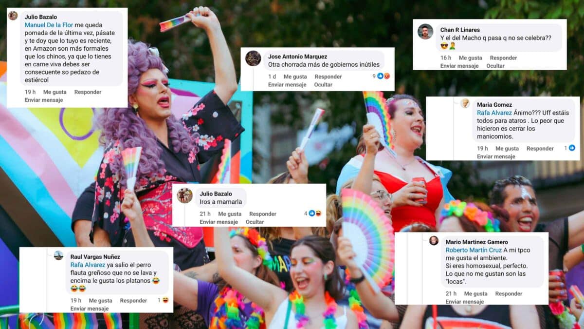 Insultos homófobos en las redes sociales por el Día del Orgullo. SA