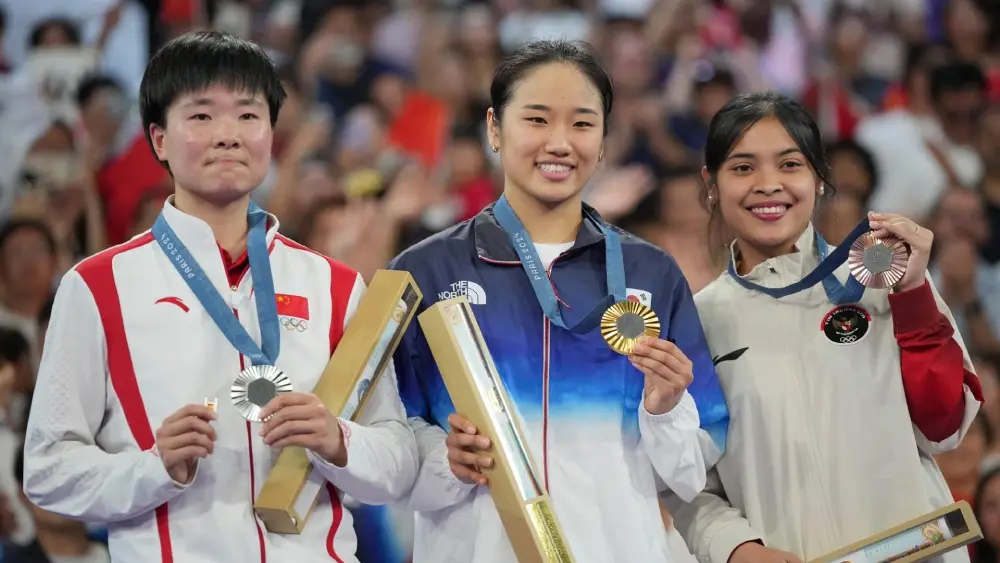 Podio de la prueba femenina de bádminton de los Juegos Olímpicos de Paris 2024 - CSD