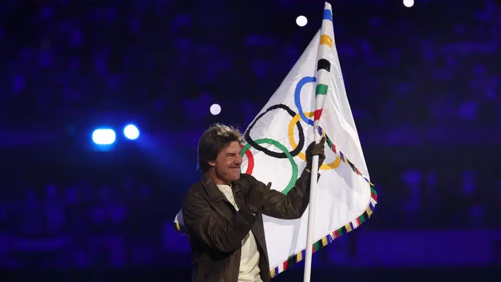 Tom Cruise en la ceremonia de clausura de los Juegos Olímpicos de París 2024. @Olympics