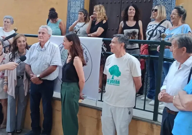 Rueda de prensa de la plataforma del ficus con Enrique Figueroa - EUROPA PRESS