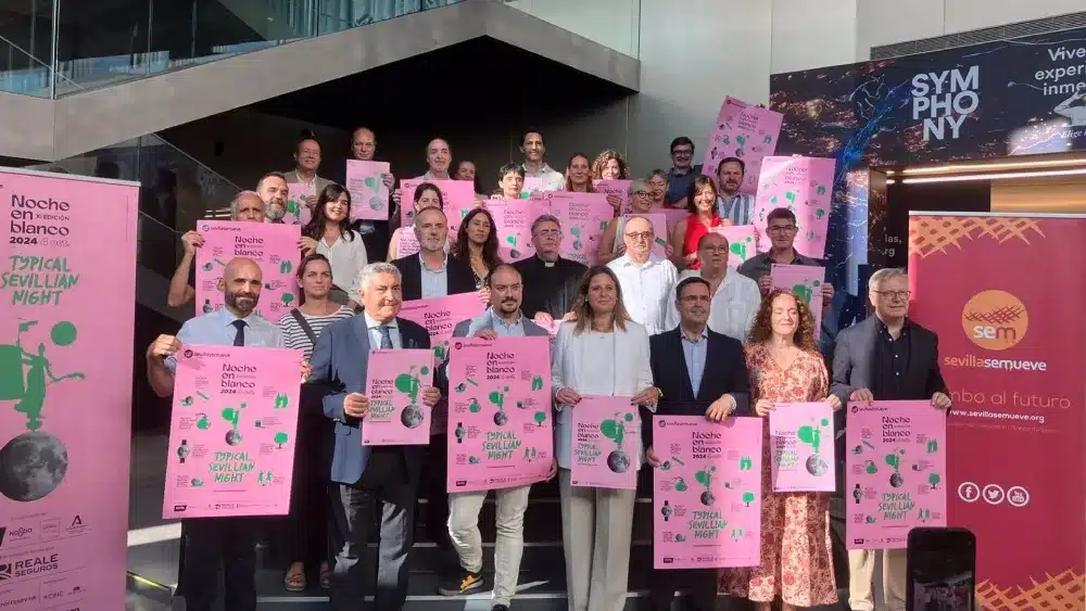 La asociación 'sevillasemueve' presenta en el Caixaforum Sevilla la programación oficial de la Noche en Blanco 2024. - 'SEVILLASEMUEVE'