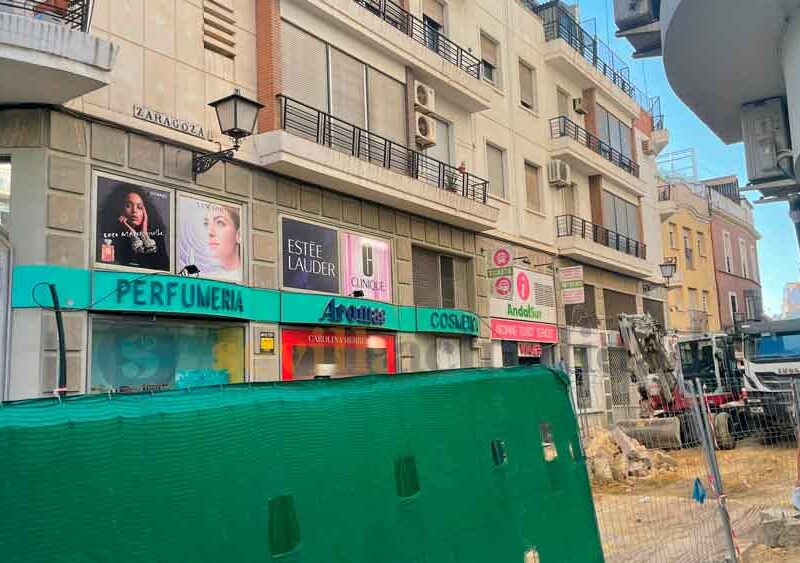 Imagen de las obras de la Calle Zaragoza en septiembre de 2024 / Clara Fajardo