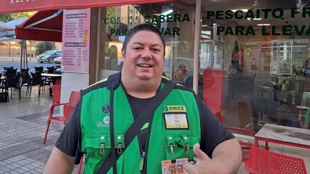 El vendedor de la ONCE Fran Lunar - ONCE