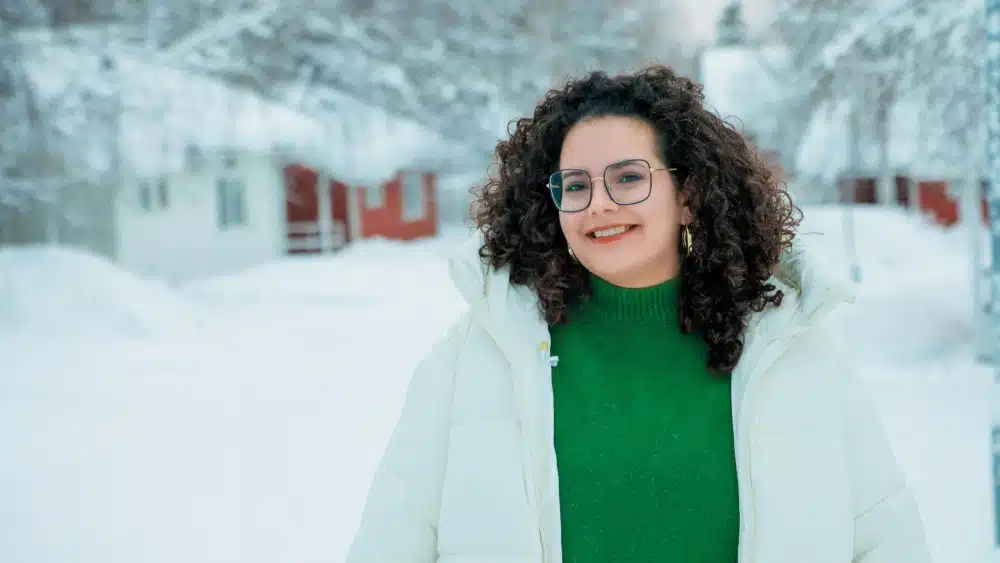 Inma Rubiales en su viaje a Rovaniemi, Finlandia / Cedida