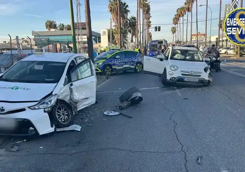 Imagen del lugar del accidente - EMERGENCIAS SEVILLA