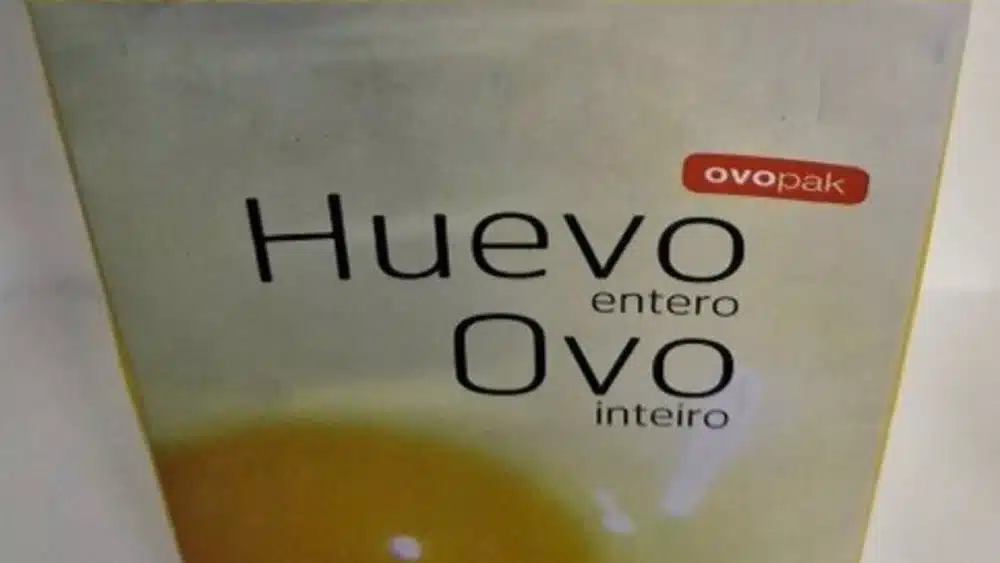 Imagen de uno de los bricks del producto donde ha sido detectada presencia de salmonella - CONSEJERÍA DE SALUD