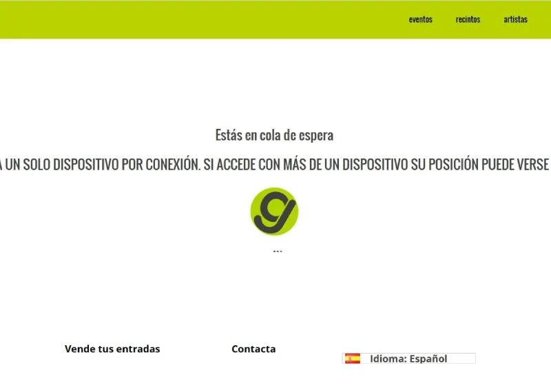 Cola virtual para adquirir las sillas de la Magna de Sevilla