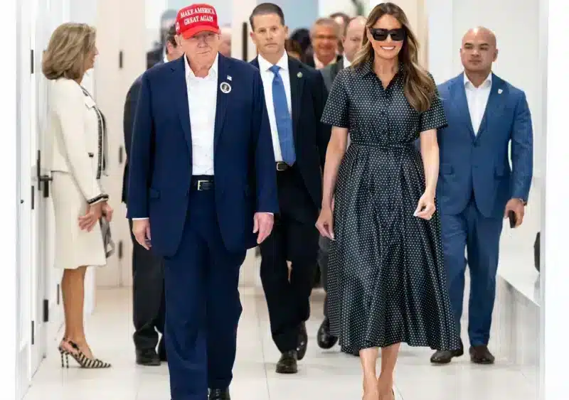 Donald Trump durante las elecciones