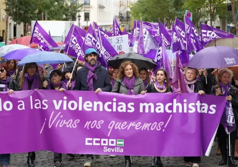 Manifestación por el 25N en Sevilla. CCOO