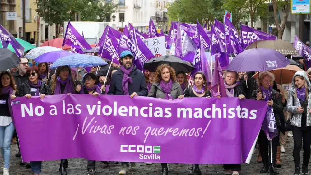 Manifestación por el 25N en Sevilla. CCOO