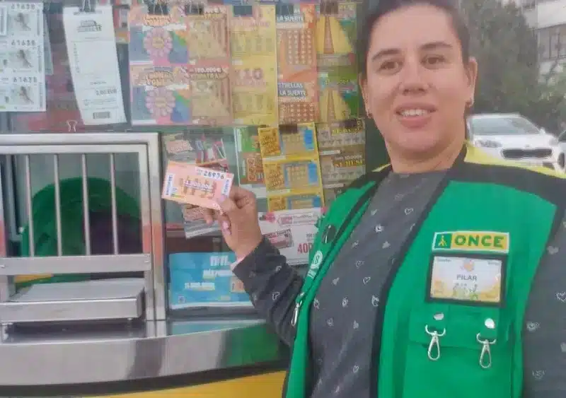 Pilar Contreras, vendedora de la Once