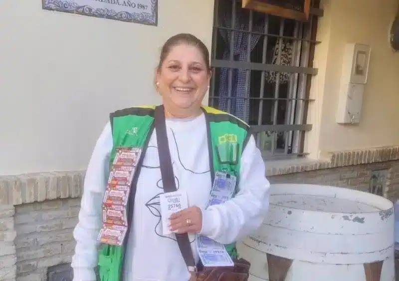 Juana Aguilera vendedora de la ONCE. - ONCE