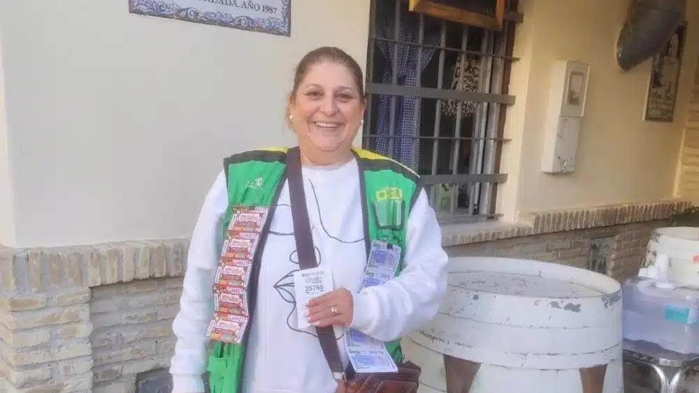 Juana Aguilera vendedora de la ONCE. - ONCE