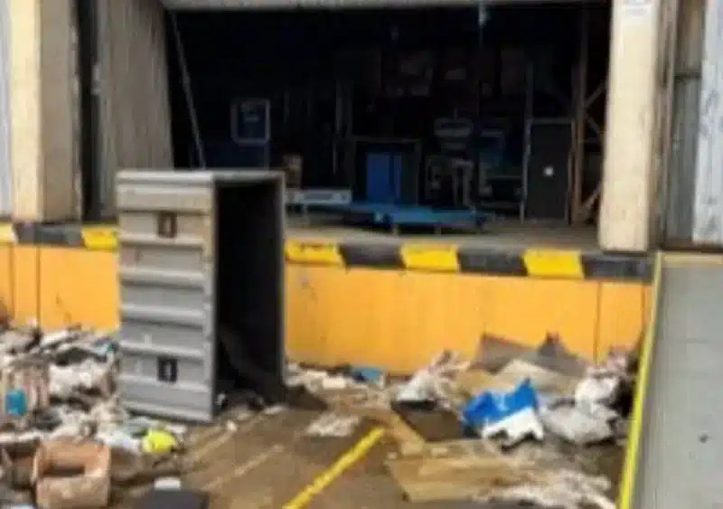 Imagen de uno de los espacios expoliados en el auditorio - CCOO