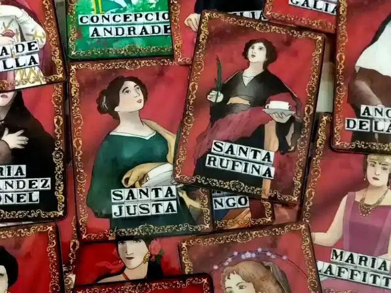 Baraja de cartas de mujeres sevillanas. jpapelart