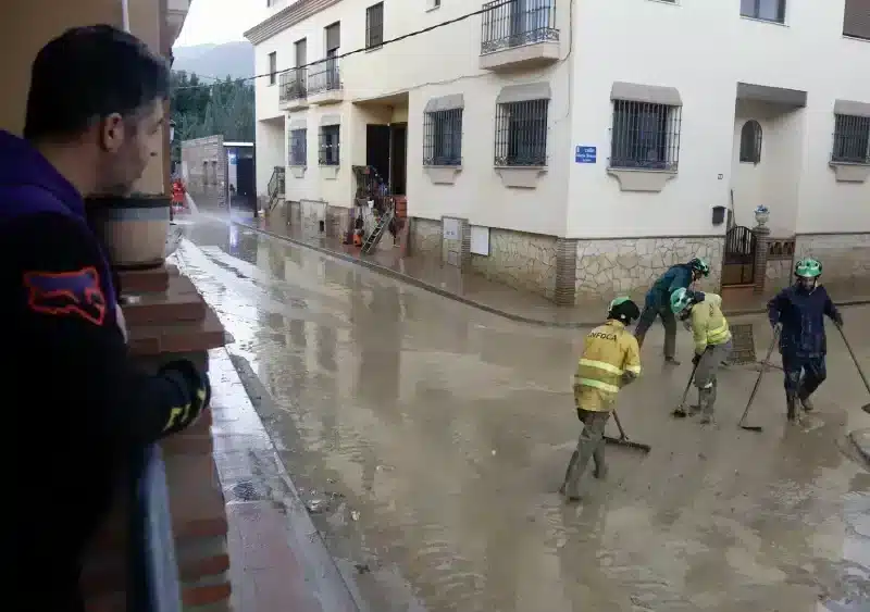 Imagen de la DANA en Málaga. EP