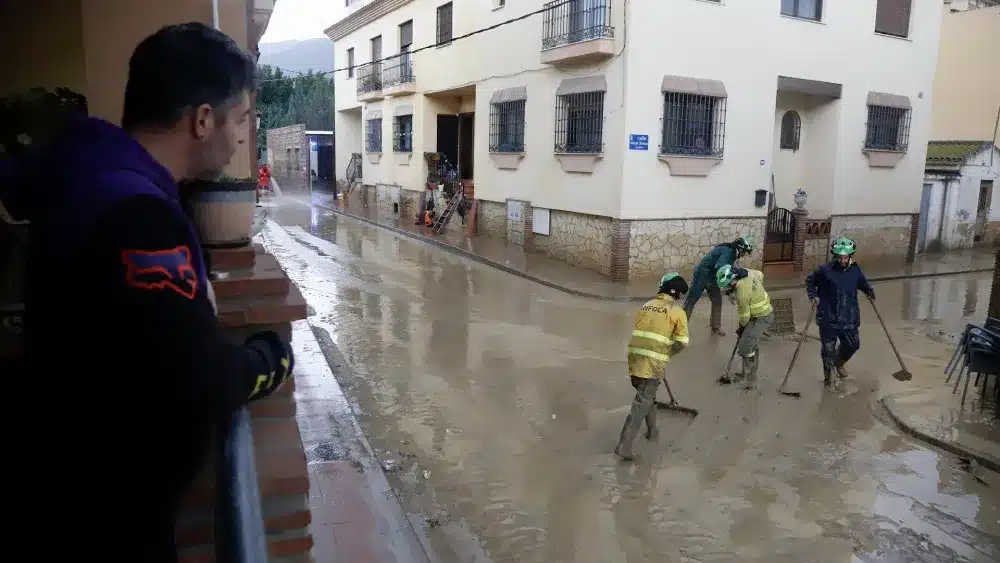 Imagen de la DANA en Málaga. EP