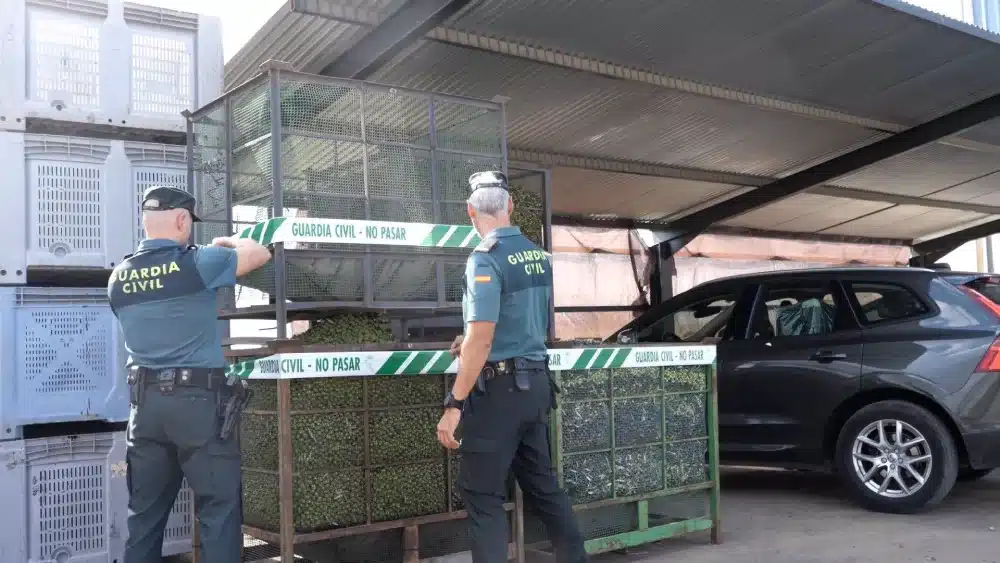 Imagen de la intervención de la Guardia Civil en Arahal - GUARDIA CIVIL