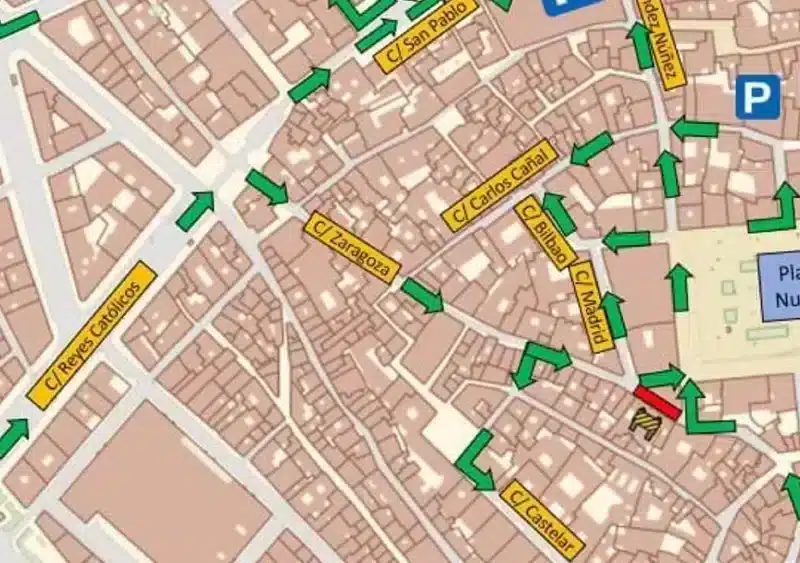 Croquis de acceso al casco antiguo de Sevilla / AYUNTAMIENTO DE SEVILLA