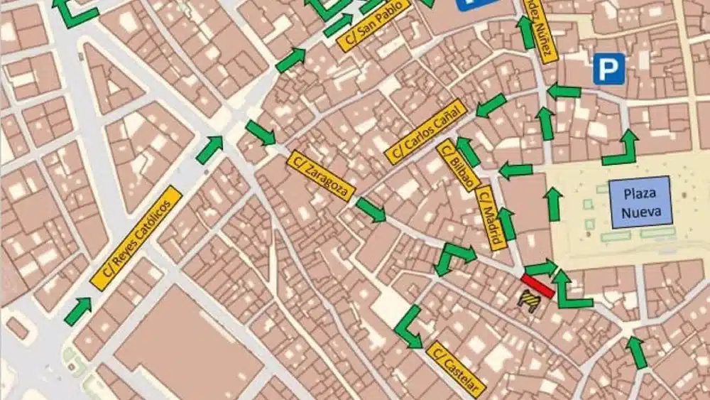 Croquis de acceso al casco antiguo de Sevilla / AYUNTAMIENTO DE SEVILLA