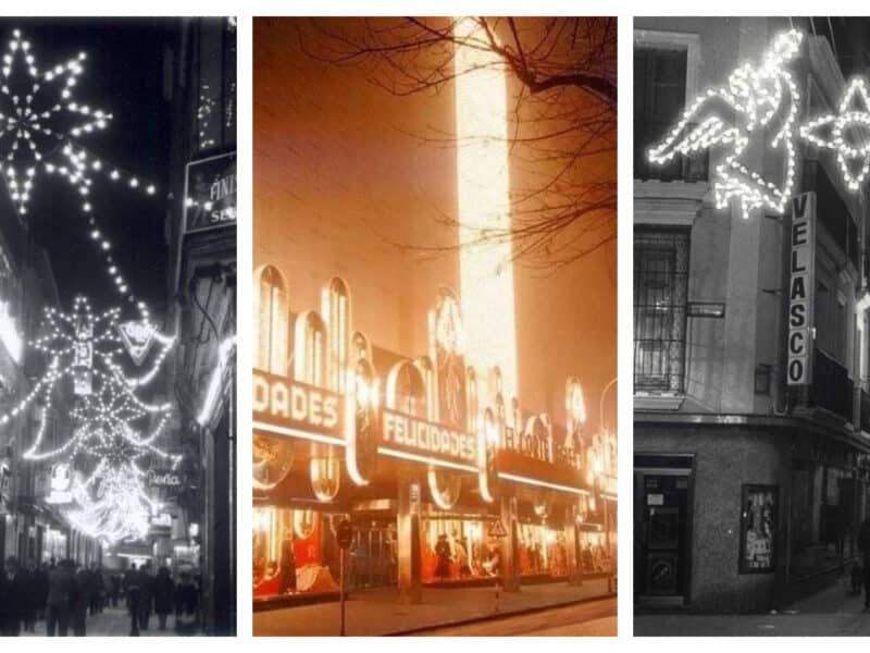 Alumbrado navideño en los años 70 en Sevilla. Italyca Inmobiliaria