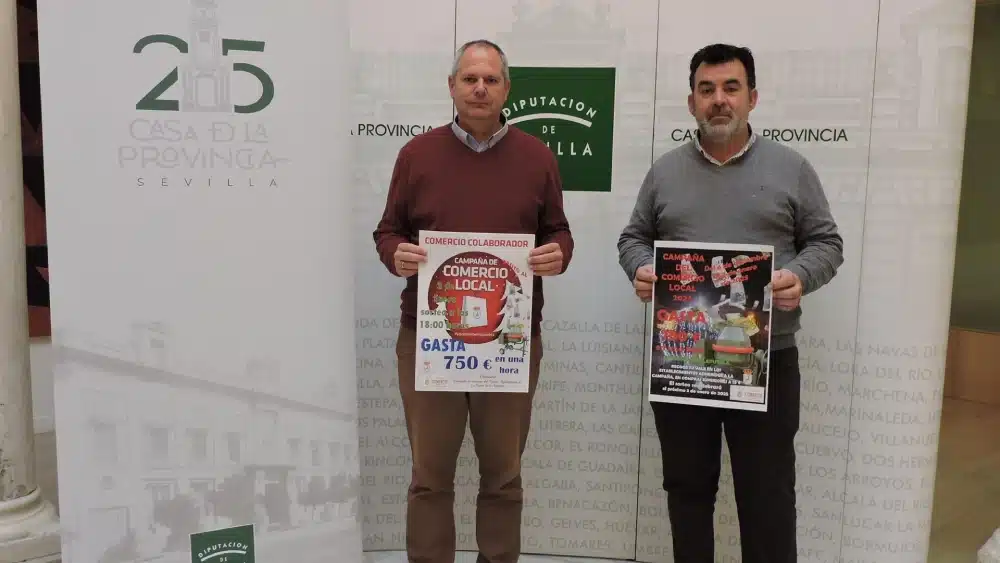 La Puebla de los Infantes organiza un sorteo de 750 euros en compras para "apoyar el comercio local" - DIPUTACIÓN DE SEVILLA