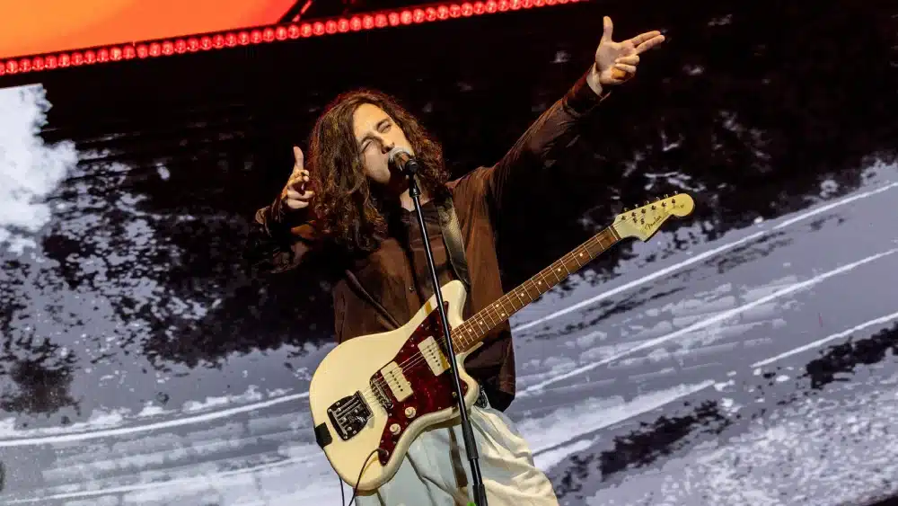 El grupo musical Arde Bogotá, durante su actuación en el WiZink Center de Madrid este pasado 13 de diciembre. - Ricardo Rubioi / Europa Press