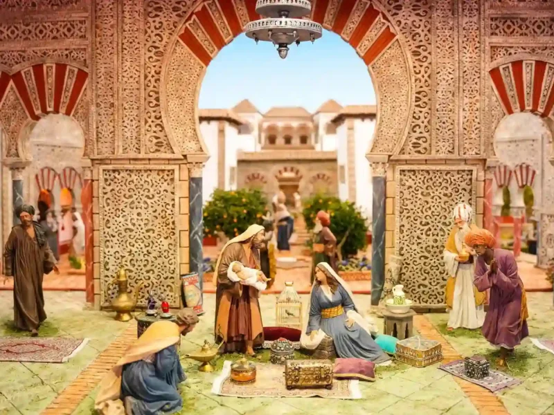 Belén instalado en el Parlamento de Andalucía. - JOAQUÍN CORCHERO/PARLAMENTO DE ANDALUCÍA