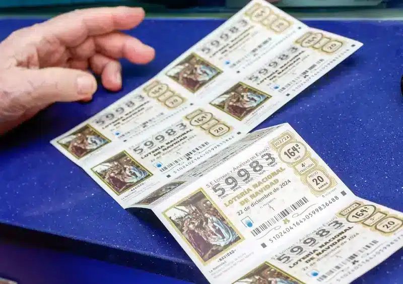 Décimos de lotería de Navidad. Archivo