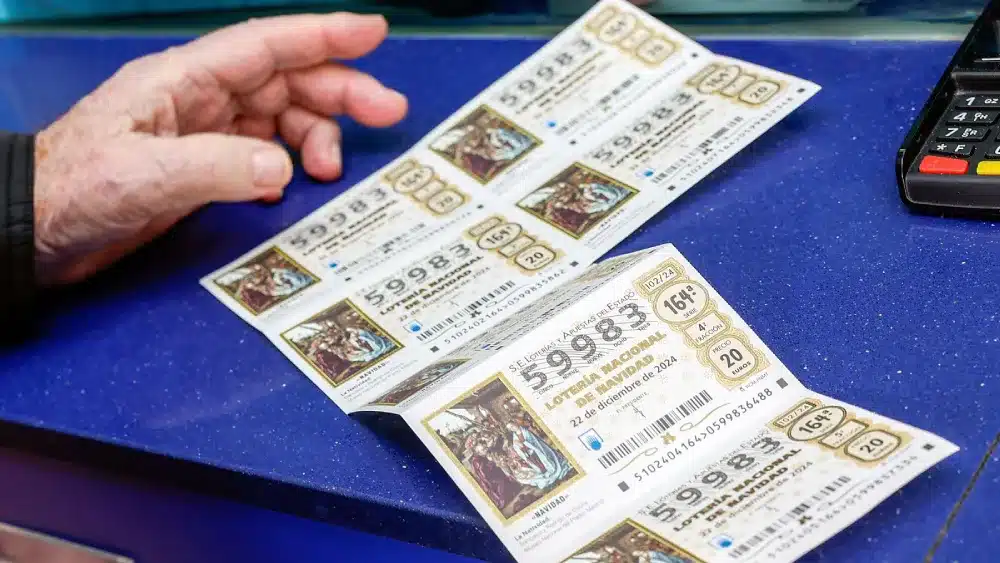 Décimos de lotería de Navidad. Archivo