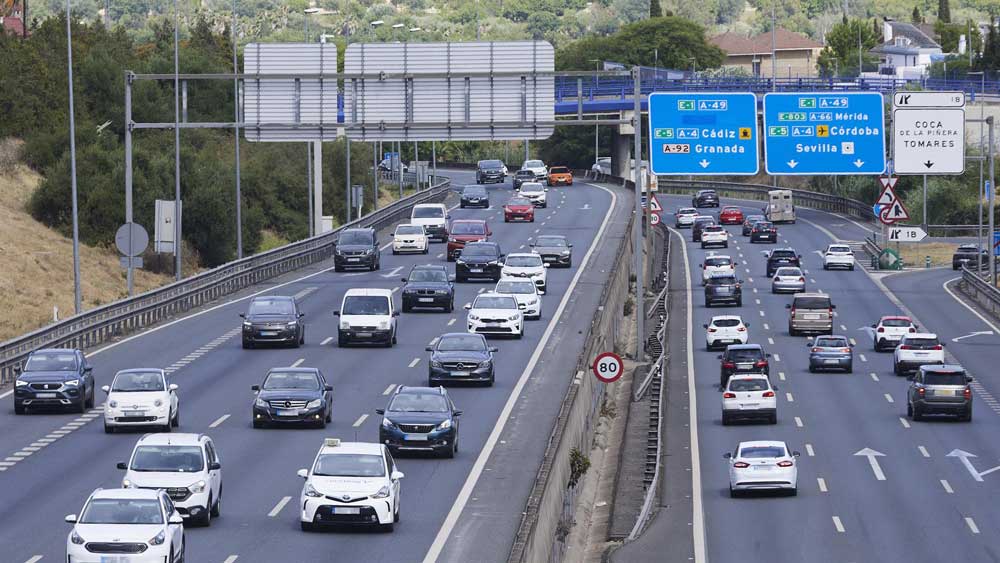 Tráfico en las carreteras andaluzas